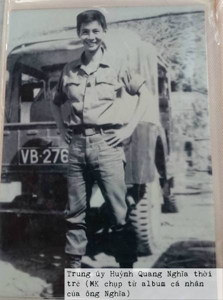 Trung úy Huỳnh Quang Nghĩa thời trẻ
